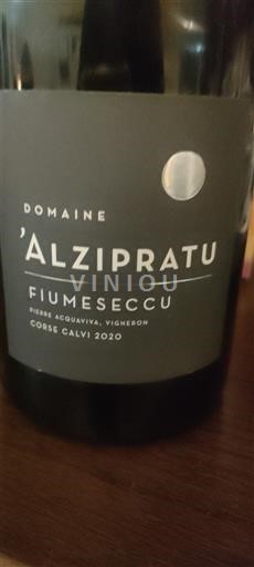 Corse Không được chỉ định Domaine Alzipratu Fiumesecchi 2020