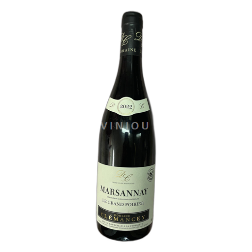 Vin Rouge sec Le Grand Poirier Domaine Clémancey 2022 France Bourgogne Marsannay AOC