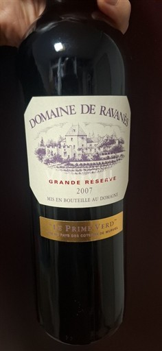 Languedoc Not Specified Domaine Ravanès Le Prime Verd 2007
