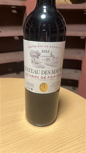 Wines Rouge sec Château S Mauron 2023 France Bordeaux Lalande-de-Pomerol AOC