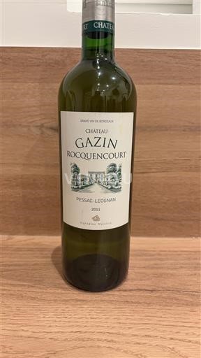 Bordeaux Pessac-Léognan Château Gazin Rocquencourt 2011