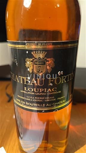 Bordeaux Loupiac Château Fortin 1998