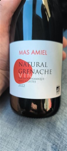 Lengdok dhe Rusionjë Katalanas Bregdetar Mas Amiel Natural Grenache 2022