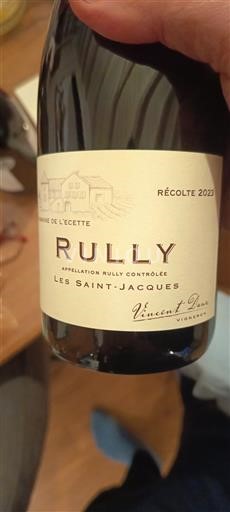 Burgundija Rully Domaine L'Écette Les Saint-Jacques 2023