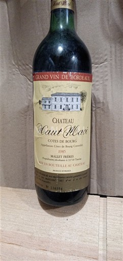 Bordeaux Côtes-de-bourg Château Haut Macô 1985