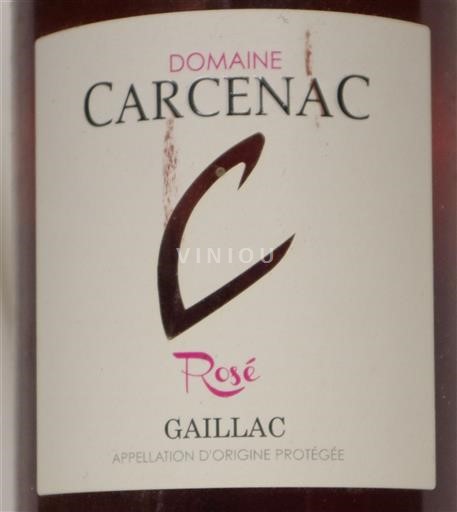Lounais-Ranska Gaillac Domaine Carcenac Rosé 2018