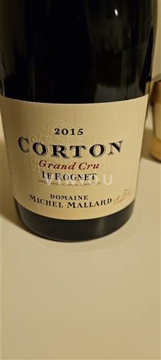 Borgoña Corton Grand Cru Domaine Michel Mallard Le Rognet 2015
