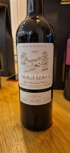 Wijnen Rouge sec Château German 2020 Frankrijk Bordeaux Bordeaux Supérieur AOC