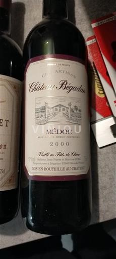 Bordeaux Médoc Château Bégadan 2000