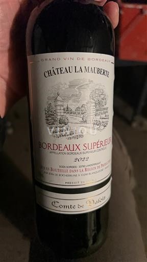 Vinhos Rouge sec Château La Mauberte 2022 França Bordéus Bordeaux Superior AOC