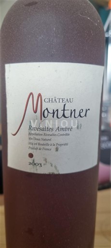 Roussillon Rivesaltes Château Montner Rivesaltes Ambré 2003