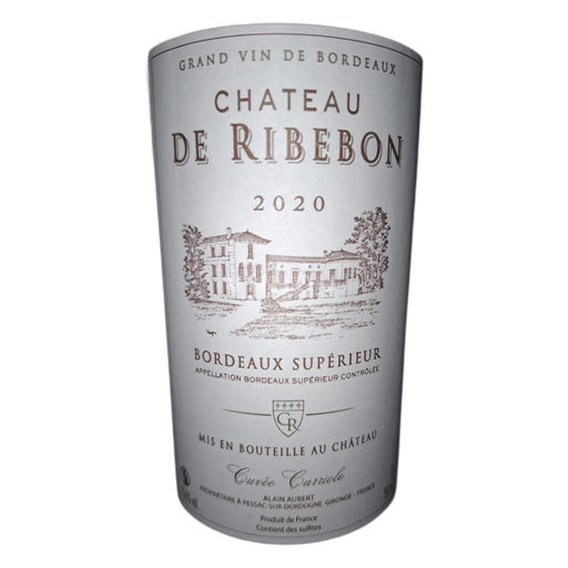 Bordéus Bordeaux Superior Château de Ribebon Carriole 2020