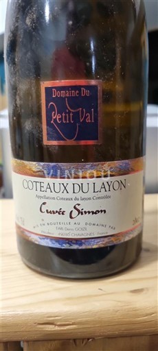 Loiredalen Coteaux-du-Layon Domaine Petit Val Simon 2003