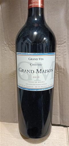 Vine Rouge sec Château Grand-Maison 2019 Frankrig Bordeaux Côtes-de-bourg AOC