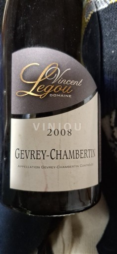 Bourgogne Gevrey-chambertin Domaine Vincent Legou 2008