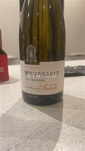 Burgundi Meursault Jean-Philippe Fichet Le Tesson 2022