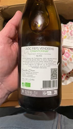 Valle della Loira Fiefs Vendéens Famille Orieux Senza annata