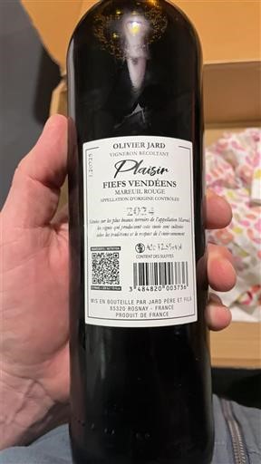 Loire-dalen Fiefs Vendéens Olivier Jard Plaisir 2024