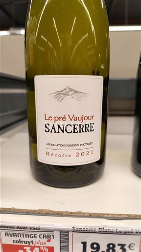 Valle della Loira Sancerre Le pré Vaujour 2021