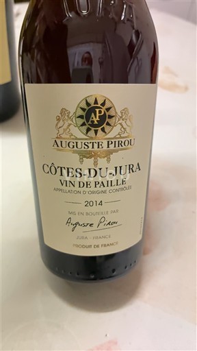 Jura Côtes du Jura Auguste Pirou Vin de Paille 2014