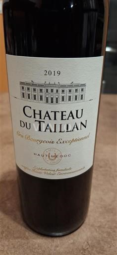 Bordeaux Haut-Médoc Cru Bourgeois Exceptionnel Château Taillan 2019