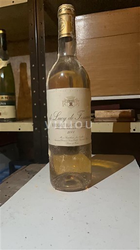Viinit Blanc moelleux Le Lucy de Fossarieu 2001 Ranska Bordeaux Määrittelemätön AOC