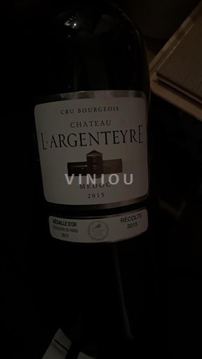 Bordeaux Médoc Château L'Argenteyre 2015