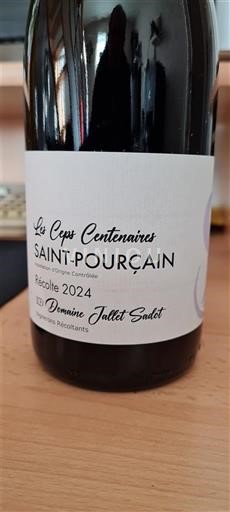 Thung lũng sông Loire Saint-Pourçain Domaine Jallet Sadet Les Ceps Centenaires 2024