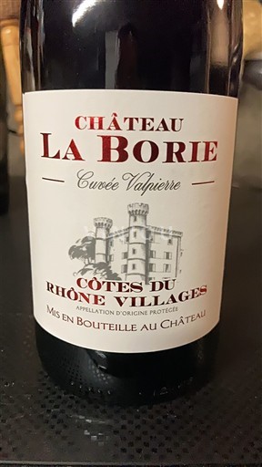 Rhônen laakso Côtes-du-rhône-villages Château La Borie Vaphière 2024