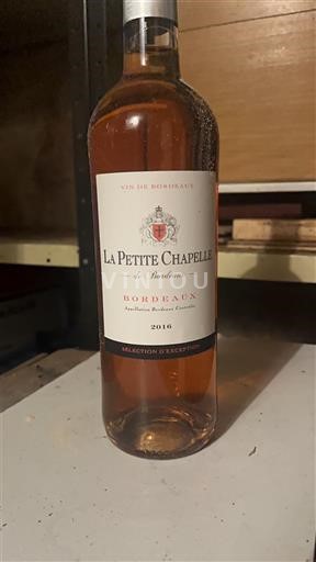 Bordeaux La Petite Chapelle Sélection d'Exception 2016