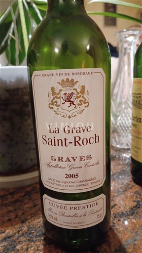 Bordeaux Graves La Grave Saint-Roch Prestige 2005