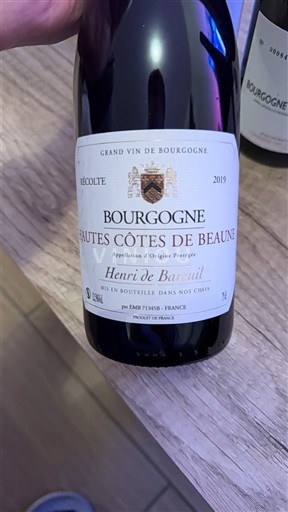 Burgund Hautes Côtes de Beaune Henri de Baureil 2019