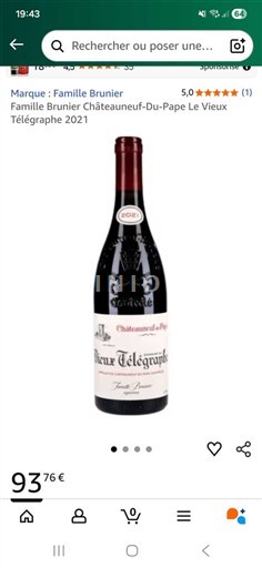 Rona dolina Châteauneuf-du-Pape Domaine Vieux Télégraphe La Crau 2021