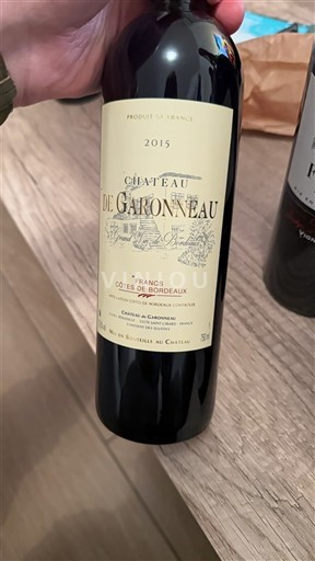 Bordeaux Francs Côtes de Bordeaux Château Garonnèau 2015