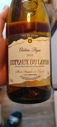Loiredalen Coteaux-du-Layon Château Piéguë 2010