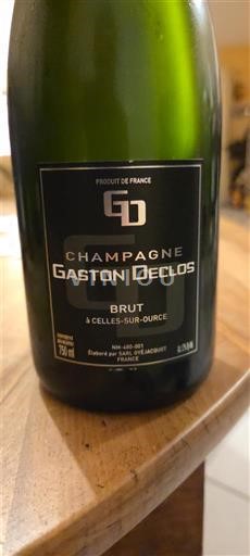 Šampanja Šampanjec Gaston Declos Neleten.