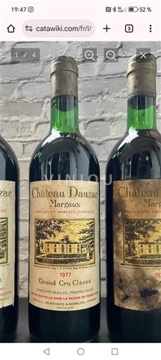 Bordeaux Margaux Grand Cru Château Dauzac 1977