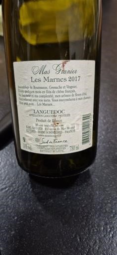 Languedoc Mas Granier Les Marnes 2017