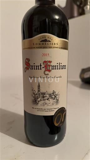Bordeaux Saint-Émilion Club des Sommeliers 2015