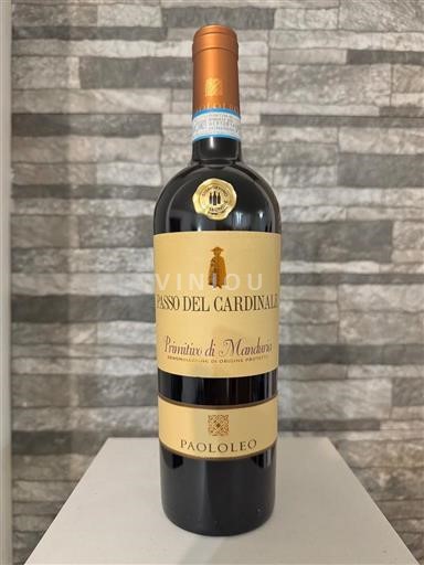 Puglia Primitivo di Manduria Paololeo Passo del Cardinale Không niên vụ