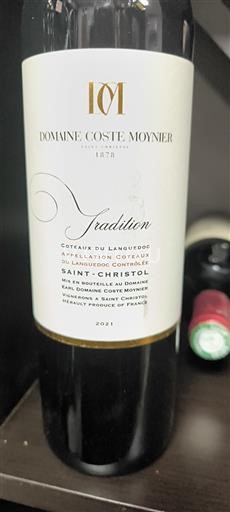 Languedoc Not Specified Domaine Coste Moynier Tradition 2021