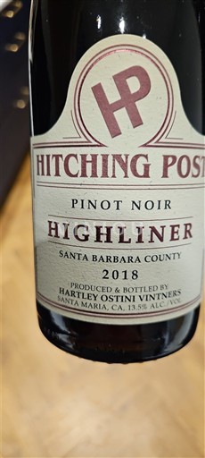 Kaliforniska AVA Ospecificerad Hitching Post Highliner 2018