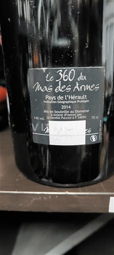 Languedoc Coteaux du Languedoc Mas des Armes Le 360 2014