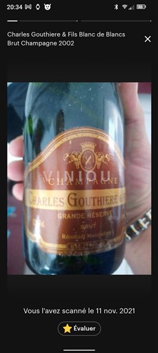 Champagne Charles Gouthiere & Fils Grande Réserve 2002