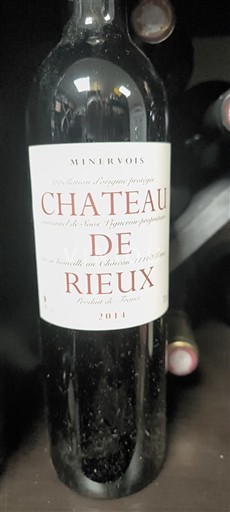Langvedok Minervois Château Rieux 2014