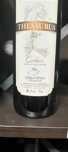 Langvedok Corbières Terravinea Thesaurus 2009