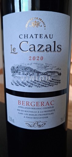 Sud-Ouest Bergerac Château Le Cazals 2020