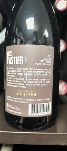 Languedoc Not Specified Les Vignobles de Saint-Christol Bois d'Astier 2021