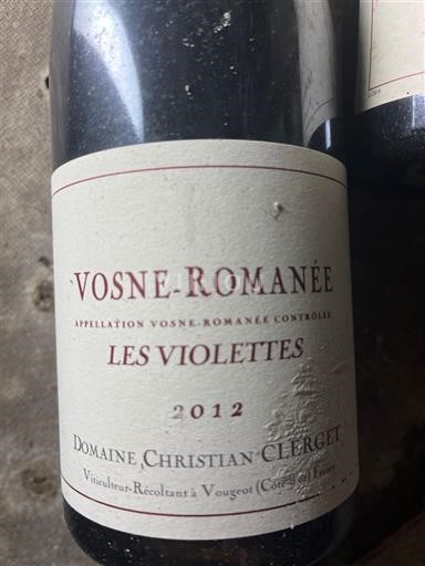 Borgonha Vosne-romanée Domaine Christian Clerget Les Violettes 2012
