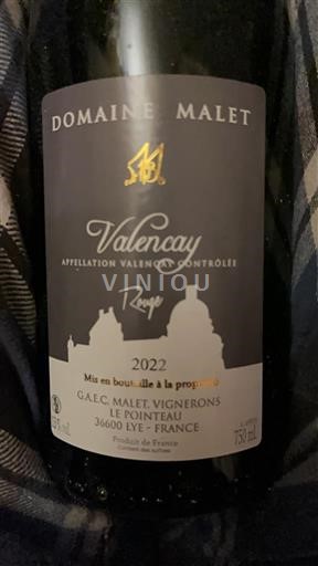 Valle della Loira Valençay Domaine Malet 2022